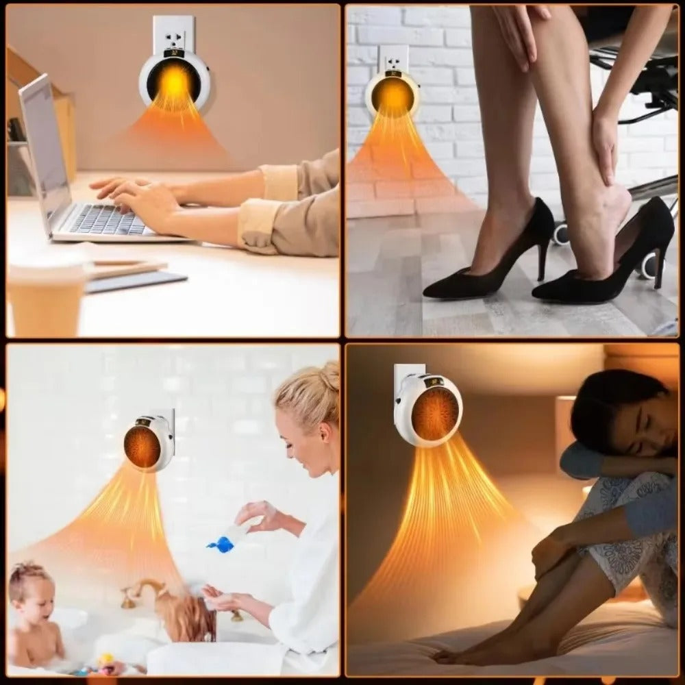 Calefactor portátil 900W con temporizador programable